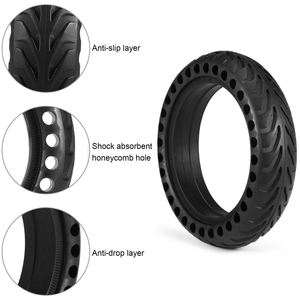 Pièces de rechange pour trottinette électrique, pneus pleins en nid d'abeille de 8,5 x 2,0 pouces pour <span class=keywords><strong>Xiaomi</strong></span> <span class=keywords><strong>M365</strong></span>, pneus pleins sans air - Product Image 2