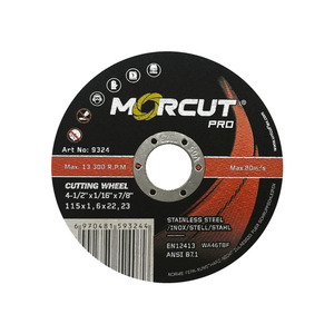 Nhà sản xuất 4.5 ''115mm cắt bánh xe chi phí-hiệu quả Disco de CORT cho thép không gỉ - Product Image 2