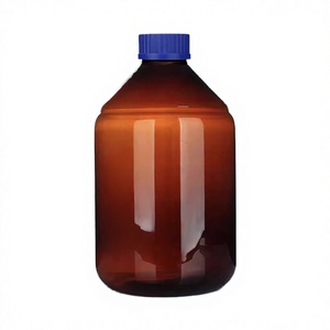 Amber Glass Reagent <b>Bottle</b> 5000Ml With Gl45 Screw Cap Wide Mouth Lab Chemical Storage <b>Bottle</b> - Product Image 3