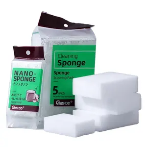 Spons nano busa melamin kualitas tinggi pembersihan rumah tangga scrub lantai pembersih putih spons ajaib pabrik grosir