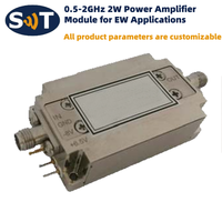 Module amplificateur de puissance ultra large bande 0,5-2 GHz 2W, impédance 50 Ohm, connecteur SMA-F, gain 50 dB, SWT SW-PA-05002000-33C pour EW