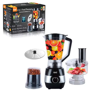 Robot culinaire multifonction 4-en-1 : trancheuse, hachoir, broyeur de glace, mixeur et centrifugeuse - Product Image 5