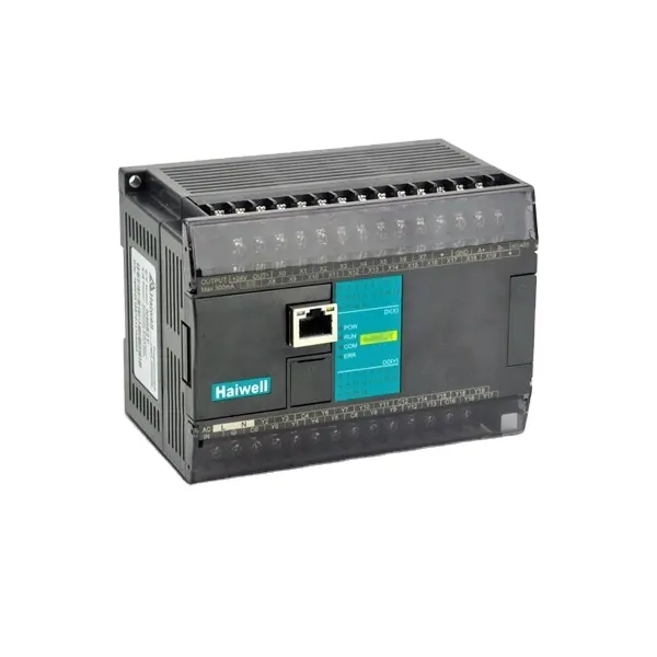 Novo design Haiwell C32S0R-e 32 pontos melhor e mais barato PLC integrado na porta Ethernet