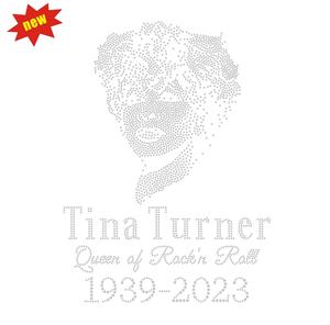 <span class=keywords><strong>Tina</strong></span> <span class=keywords><strong>Turner</strong></span> Transfert de strass personnalisé Fer à repasser sur la conception d'appliques - Product Image 3