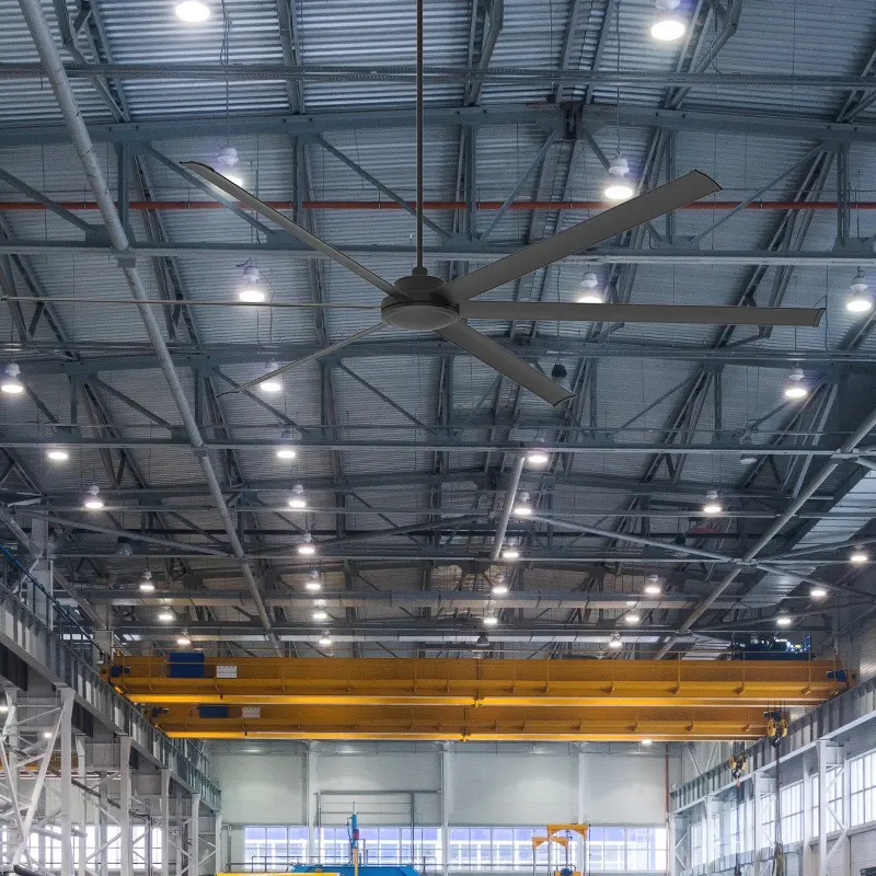 Low moq industrial fan dc inverter remote control large industrial ceiling fans for workshop stadium