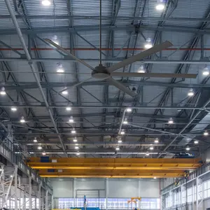 Low Moq Industrial Fan Dc Inverter Remote Control Large Industrial Ceiling Fans For Workshop Stadium