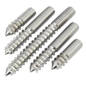 Tornillo de acero inoxidable 304 de doble rosca para colgar en madera, perforador metálico de rosca <span class=keywords><strong>sin</strong></span> <span class=keywords><strong>fin</strong></span> para ojales - Product Image 5