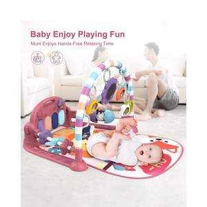 Tapis d'éveil musical pour bébé avec piano, jouets sensoriels, lumières et musique, jouet éducatif en plastique écologique - Product Image 6