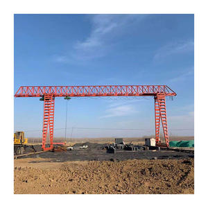 10 טון חשמל להניף gantry מנוף חיצוני דראג נייד ליבת תיבת הילוכים מנוע תיבת הילוכים יחיד קרן עיצוב קרקע שלט רחוק - Product Image 5