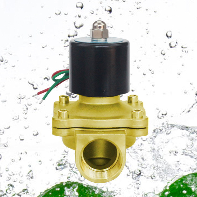 ROTK 2/2 moyen à action directe normalement fermé 11/2 "pouces Orifice 40mm en laiton bronze AC380V électrovanne