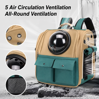 Sac à dos de transport pour animaux de compagnie (chats et chiens) de style capsule, en tissu Oxford, grand espace, respirant, durable, de luxe, capacité maximale 7 kg, idéal pour la randonnée et les voyages, vente en gros