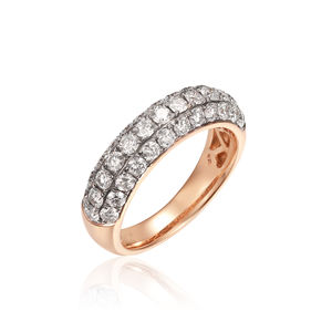 Anillo de Compromiso Clásico Personalizado de Oro Sólido de 9K/10K/14K/18K, Chapado en Oro de 14K, con Diamante Cultivado en Laboratorio CVD IGI/HPHT, para Hombre y Mujer - Product Image 1