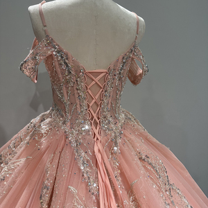 Jancember LSMC11 barato brillo fuera del hombro vestidos de noche para cumpleaños 16 niñas - Product Image 6