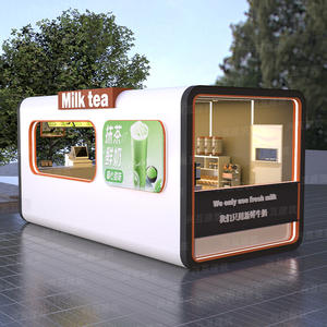 Casa Prefabricada Móvil Tipo Apple para Comercios, Plazas Comerciales, Tiendas Móviles, Té con Leche, Café, Mercados Nocturnos, Áreas Escénicas al Aire Libre y Salones - Product Image 1