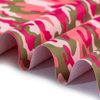 Sacs à bagages pour filles en tissu Oxford tissé PVC 600D camouflage rose, 72T, 100% polyester + PVC, imperméable, antistatique, poids lourd