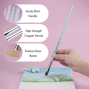 Pincel de pintura en miniatura de nailon profesional, 10 Uds., juego de pinceles de pintura de acuarela Kolinsky Sable Gouache para pintura de artista - Product Image 2