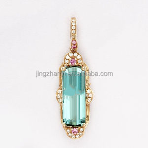 Turmalina Paraiba ovalada personalizable hecha en China 3.86ct Conjunto de joyas azul neón Certificado AIGS de alto rendimiento Piedra preciosa natural - Product Image 5