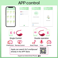 Mini vibromasseur portable longue portée avec télécommande sans fil via application, étanche IPX7, 10 fréquences pour couples