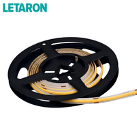 Bande LED COB ultra-mince de 8 mm CRI90+ 384 LED/m, accessoire compatible pour systèmes d'alimentation, pour solution d'éclairage sur mesure pour armoires
