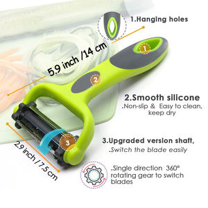 Éplucheur rotatif <span class=keywords><strong>professionnel</strong></span> <span class=keywords><strong>en</strong></span> acier inoxydable pour fruits, pommes, pommes de terre, carottes et légumes, pour la maison - Product Image 4