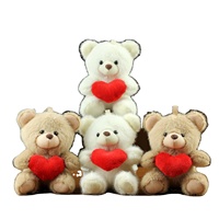 Adorable petit ours en peluche avec rembourrage en coton PP, unisexe, 5-7 ans, pendentif de sac, porte-clés et ours à lancer pour mariage