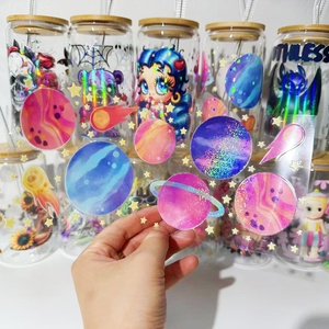 Biểu Tượng Tùy Chỉnh Phim Hoạt Hình Holographic Dính Vinyl PVC Số Lượng Lớn Nhãn Dán Thiết Lập Creator Gói Cho Chuyển In Ấn Holographic Sticker - Product Image 3