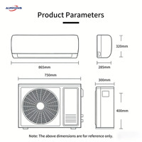 Climatiseur Split Électrique Domestique Airwens 18000 BTU à Fréquence Variable, Refroidissement Uniquement, R32, Économe en Énergie, Silencieux, Auto-Nettoyant, Contrôlé par Application