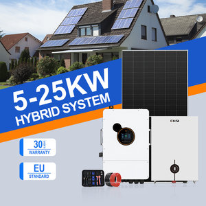 ระบบโซลาร์เซลล์แบบออฟกริดขนาด 5kw 12kw 10kw ครบชุด 15kw ชุดอุปกรณ์ 20kw สำหรับบ้านทั้งหลัง ระบบไฮบริดพร้อมแบตเตอรี่สำรองไฟฟ้า FJ-SS-5-30kw ติดตั้งง่าย รุ่น F - Product Image 1