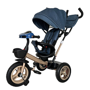 2024 <span class=keywords><strong>3</strong></span> en 1 bébé Push vélo parapluie Tricycle poussette avec siège de voiture en plastique Durable - Product Image 3