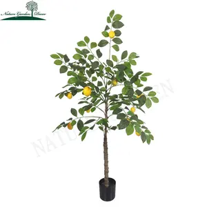 Multipurpose Artificial Fruit Silk Plants Miniature Home,Office,Shop Decorative Lemon Tree