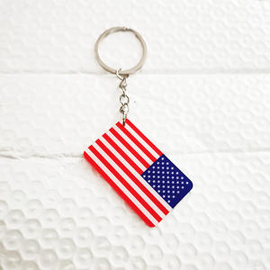 Llavero con Colgante Publicitario de Bandera Americana y Logotipo Mundial de Canadá y Alemania, Pequeño Regalo - Product Image 6