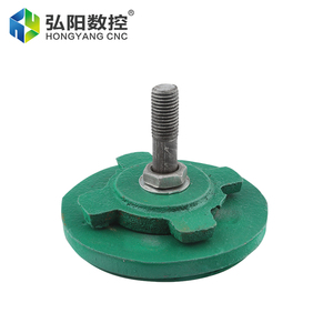 Pieds de nivellement robustes HYCNC à absorption des chocs, jaunes et verts, en fonte, M16 M20 M24 M30, plusieurs tailles D80 D100 D150 - Product Image 2