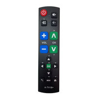 Nouvelle télécommande universelle A-TV18+ pour tous les téléviseurs et fonctions d'apprentissage, télécommande à gros boutons pour les personnes âgées