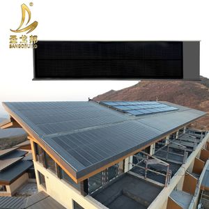 Tuile solaire photovoltaïque BIPV, panneau solaire <span class=keywords><strong>intégré</strong></span> au bâtiment, 120W, étanche, pour toit de villa résidentielle - Product Image 3