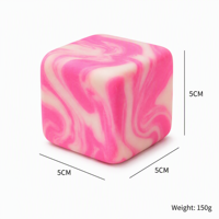 Jouet anti-stress en TPR Rhyolite Water Cube à rebond lent, créatif, pour la décompression ultime des employés de bureau et des filles
