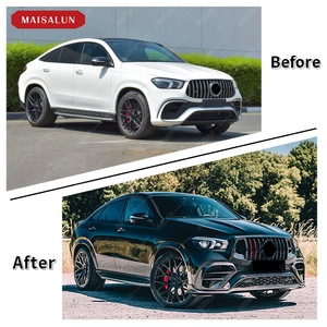 <span class=keywords><strong>Precio</strong></span> directo de fábrica para BENZ GLE-class GLE63 Coupe, actualización a estilo <span class=keywords><strong>B</strong></span>, Kit de carrocería de fibra de carbono, alerón difusor trasero de labio delantero - Product Image 6