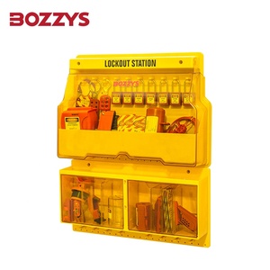 BOZZYS <span class=keywords><strong>Porte</strong></span> de station de verrouillage d'équipement industriel de luxe avec couvercle et étiquettes trilingues Type <span class=keywords><strong>cadenas</strong></span> PC et plastique - Product Image 2