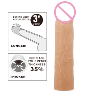 Mooie Liefde Tpe Volwassen Seksspeeltjes Grof Slijtage Penis Mouw Met Slot Verlenging En Stud Crystal Set Vibrerende Ring Voor Mannen - Product Image 2