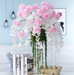 Mantel <span class=keywords><strong>de</strong></span> seda con vástago <span class=keywords><strong>de</strong></span> flores <span class=keywords><strong>de</strong></span> clavel Artificial, <span class=keywords><strong>centro</strong></span> <span class=keywords><strong>de</strong></span> mesa para el hogar, decoración para fiesta <span class=keywords><strong>de</strong></span> boda, día <span class=keywords><strong>de</strong></span> la madre, para mujer - Product Image 5