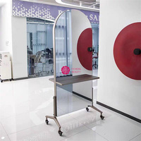 Miroir de Salon Moderne Yicheng, Poste de Coiffure, Meuble de Salon de Coiffure, Miroir de Coiffage Mobile à Prix Abordable