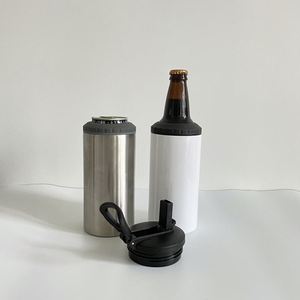 12Oz 4 in 1 Thermos 304 Stainless Steel Blank Sublimation Can <b>Bottle</b> Cooler for Hot and Cold Drink - Product Image 3