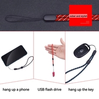 Lanière de téléphone en nylon, vente en gros directe usine, surface lisse, antichoc, confortable, pour poignet ou clé