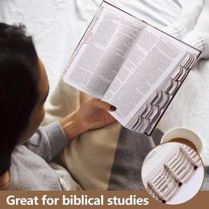 Vente en gros d'onglets bibliques laminés Étiquettes d'index à gros caractères Fenêtre d'église onglets d'écriture Cadeaux chrétiens - Product Image 6