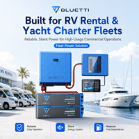 Система резервного питания BLUETTI 48V 10.24кВтч для автодомов, зарядка от солнечных панелей, инвертор 5кВт, Wi-Fi, Bluetooth, мониторинг