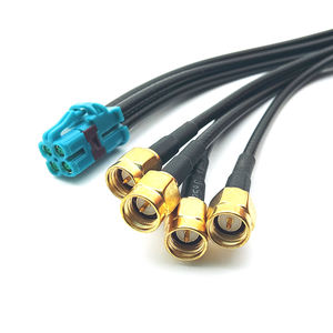 AIO KINGSUN versi TE 4 in 1 Mini Fakra Z kode perempuan ke S-M-A mobil laki-laki GMSL 2 perakitan kabel kamera - Product Image 6