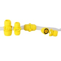 Tuyau d'arrosage de jardin en PVC durable et écologique pour femmes, connecteur rapide pour l'irrigation - Installation facile - Plage de température de -10 à +65 degrés