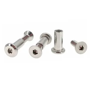 China Brass Male to Female chicago screw M4 sex bolt chicago screw