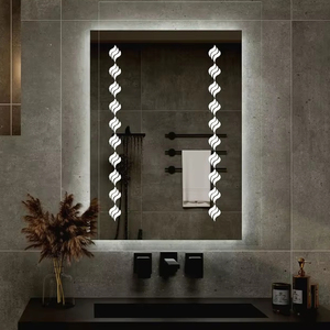 Espejo <span class=keywords><strong>de</strong></span> <span class=keywords><strong>Baño</strong></span> LED <span class=keywords><strong>de</strong></span> Pared con Pantalla Táctil, Moderno, para Decoración <span class=keywords><strong>de</strong></span> Interiores <span class=keywords><strong>de</strong></span> Hotel, <span class=keywords><strong>de</strong></span> Gran Tamaño y Cuerpo Entero, OEM - Product Image 1