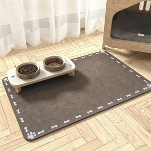 Tapis d'alimentation pour animaux de compagnie en diatomite, résistant à la saleté, facile à nettoyer, tapis anti-éclaboussures, plusieurs tailles en stock pour chiens et chats - Product Image 6