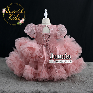 Abito da Principessa Estivo <span class=keywords><strong>per</strong></span> Bambine, Vestito Tutu con Paillettes e Tulle Soffice, Lussuoso Abito da Damigella <span class=keywords><strong>per</strong></span> Bambine - Product Image 3